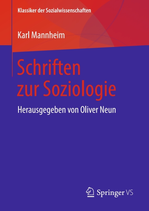 Cover image for book Schriften zur Soziologie
