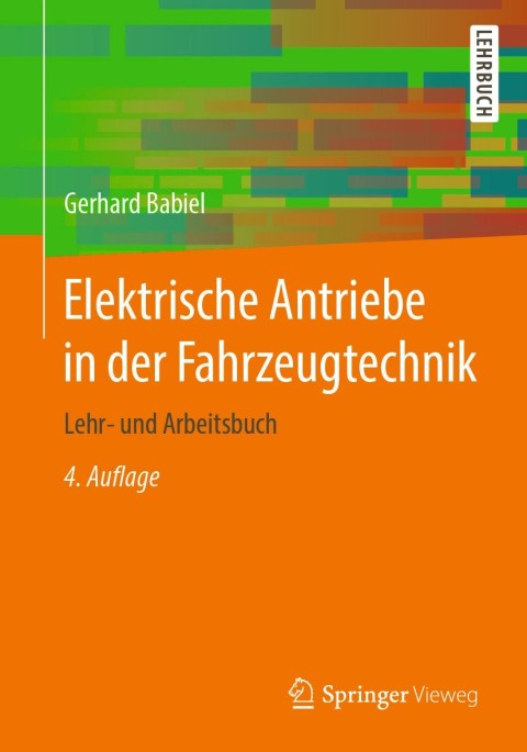 Cover image for book Elektrische Antriebe in der Fahrzeugtechnik