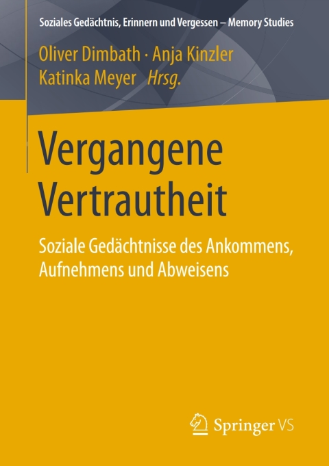 Cover image for book Vergangene Vertrautheit