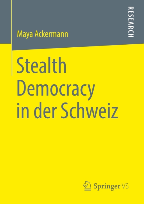 Cover image for book Stealth Democracy in der Schweiz