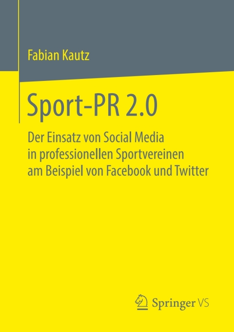 Cover image for book Sport-PR 2.0