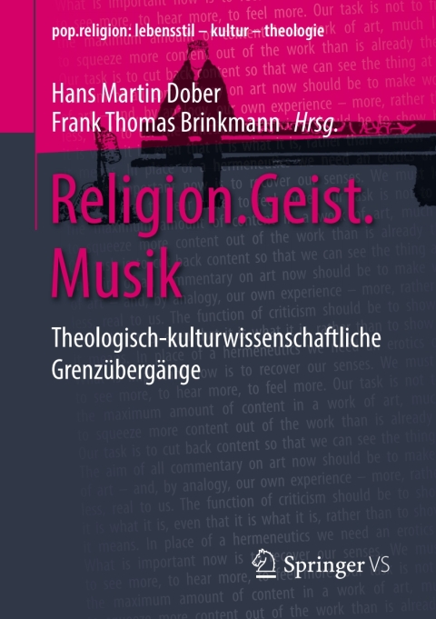 Cover image for book Religion.Geist.Musik