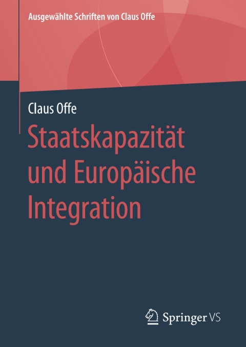Cover image for book Staatskapazität und Europäische Integration