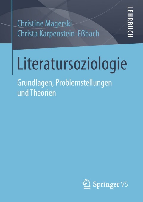 Cover image for book Literatursoziologie