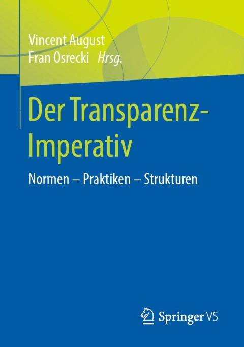 Cover image for book Der Transparenz-Imperativ