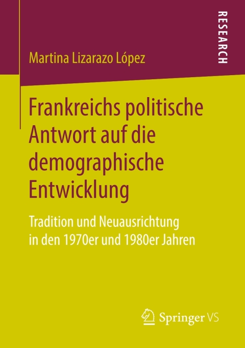 Cover image for book Frankreichs politische Antwort auf die demographische Entwicklung