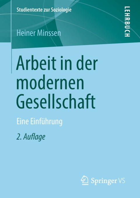 Cover image for book Arbeit in der modernen Gesellschaft