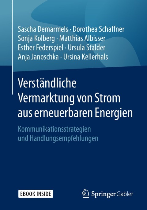 Cover image for book Verständliche Vermarktung von Strom aus erneuerbaren Energien
