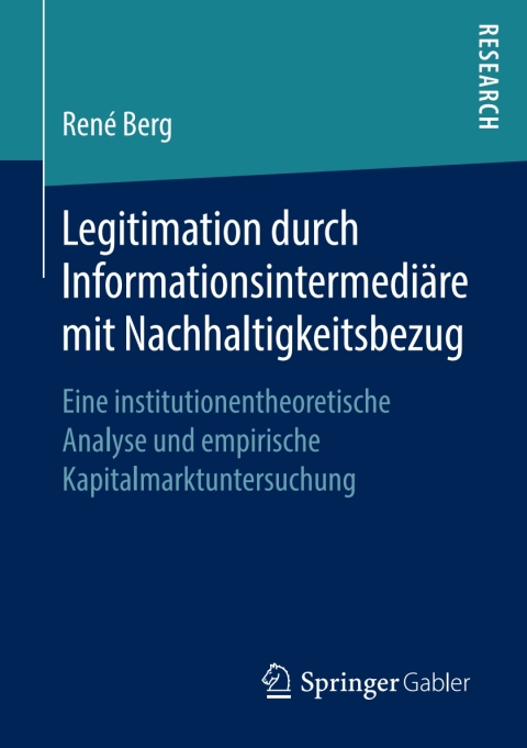 Cover image for book Legitimation durch Informationsintermediäre mit Nachhaltigkeitsbezug