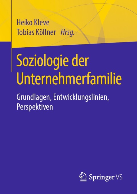 Cover image for book Soziologie der Unternehmerfamilie