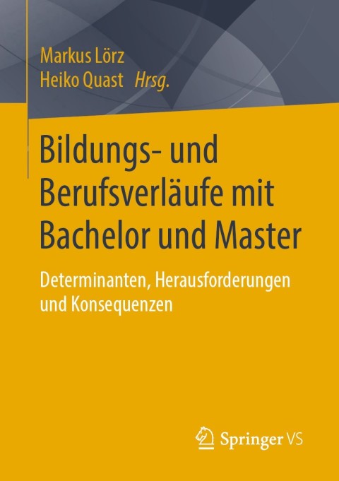 Cover image for book Bildungs- und Berufsverläufe mit Bachelor und Master