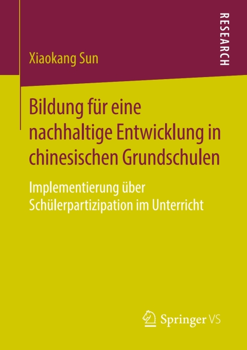 Cover image for book Bildung für eine nachhaltige Entwicklung in chinesischen Grundschulen