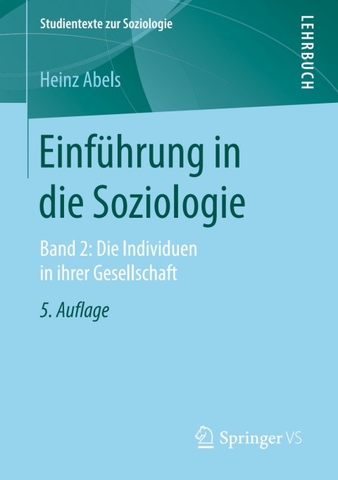 Cover image for book Einführung in die Soziologie