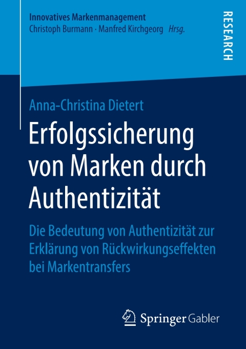 Cover image for book Erfolgssicherung von Marken durch Authentizität