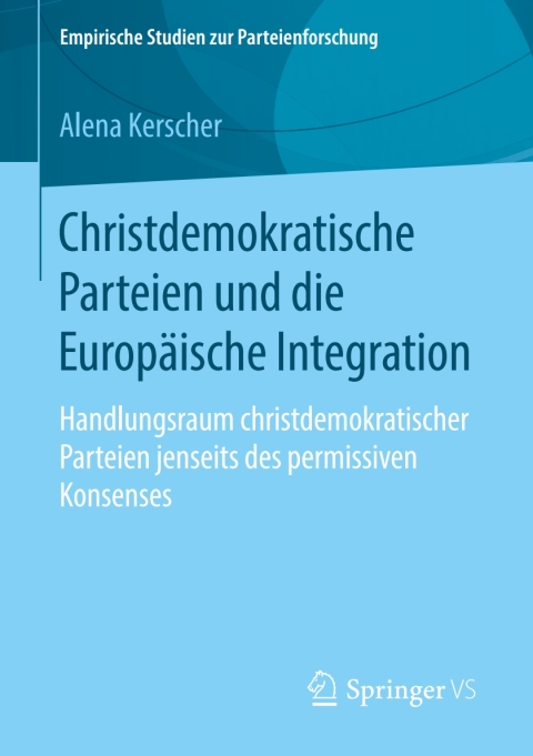 Cover image for book Christdemokratische Parteien und die Europäische Integration