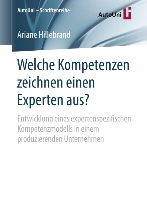 Cover image for book Welche Kompetenzen zeichnen einen Experten aus?