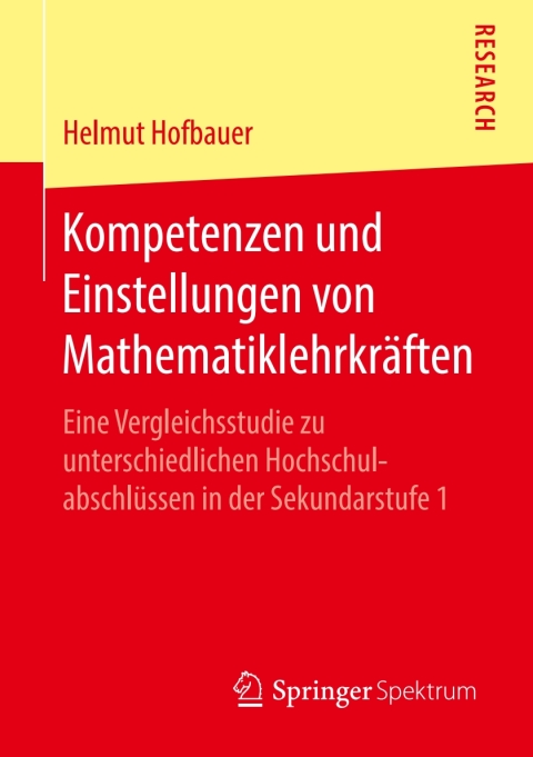 Cover image for book Kompetenzen und Einstellungen von Mathematiklehrkräften