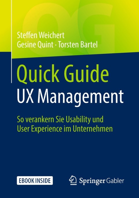 Cover image for book Quick Guide UX Management