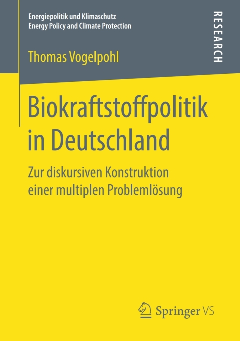 Cover image for book Biokraftstoffpolitik in Deutschland
