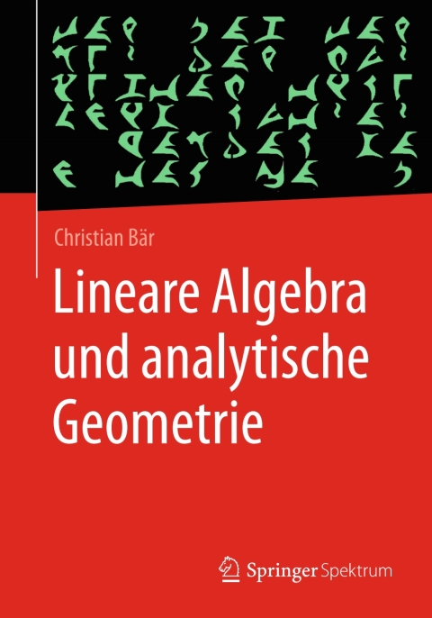 Cover image for book Lineare Algebra und analytische Geometrie