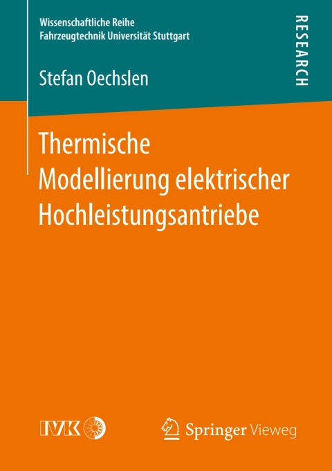 Cover image for book Thermische Modellierung elektrischer Hochleistungsantriebe