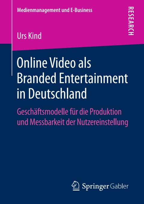 Cover image for book Online Video als Branded Entertainment in Deutschland