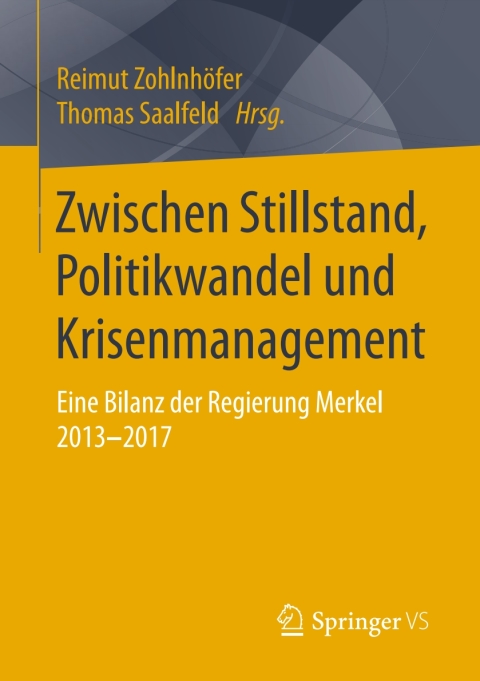 Cover image for book Zwischen Stillstand, Politikwandel und Krisenmanagement