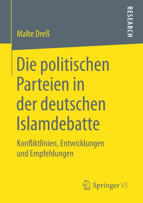 Cover image for book Die politischen Parteien in der deutschen Islamdebatte