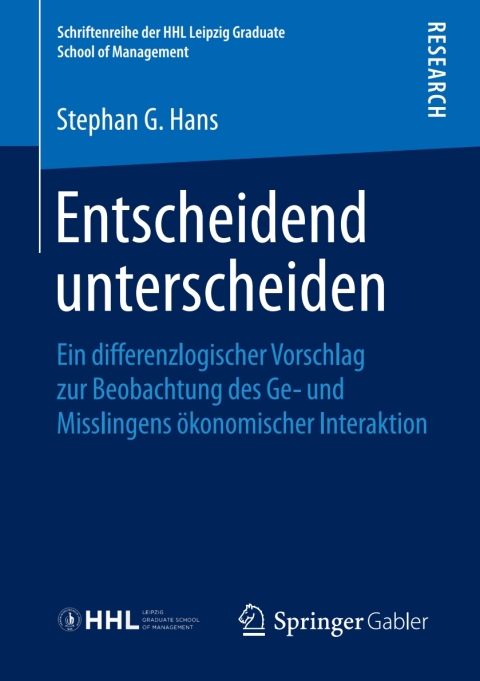 Cover image for book Entscheidend unterscheiden