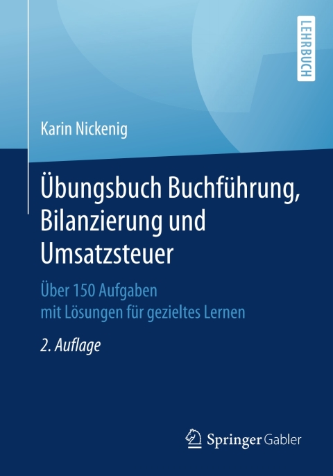 Cover image for book Übungsbuch Buchführung, Bilanzierung und Umsatzsteuer