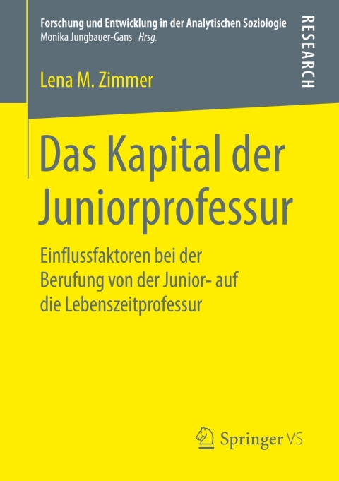 Cover image for book Das Kapital der Juniorprofessur