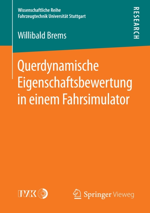 Cover image for book Querdynamische Eigenschaftsbewertung in einem Fahrsimulator