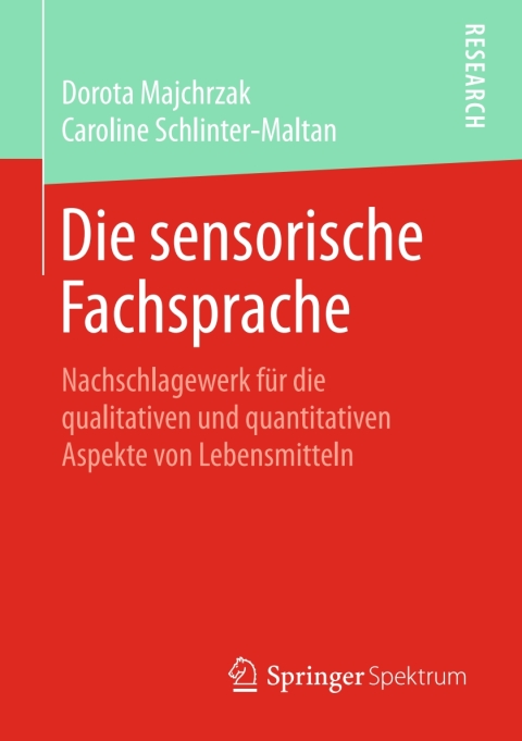 Cover image for book Die sensorische Fachsprache