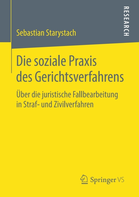Cover image for book Die soziale Praxis des Gerichtsverfahrens