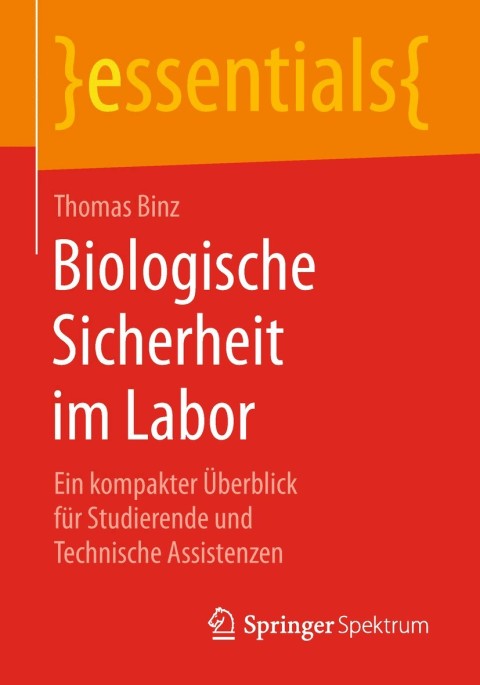 Cover image for book Biologische Sicherheit im Labor