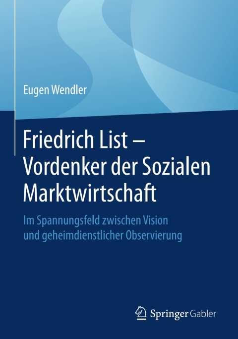 Cover image for book Friedrich List - Vordenker der Sozialen Marktwirtschaft