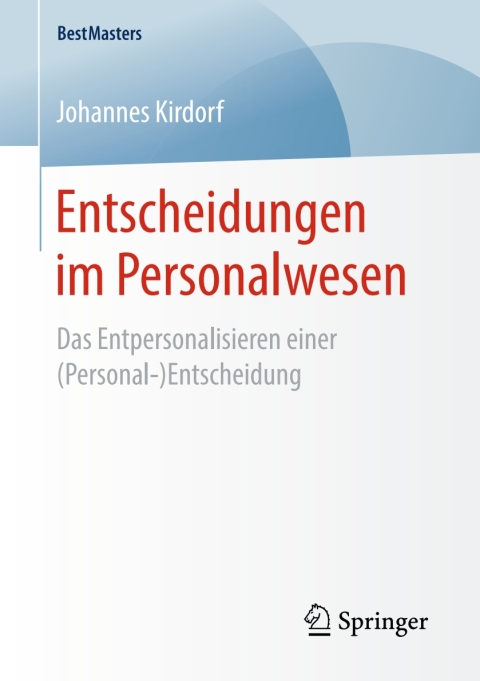 Cover image for book Entscheidungen im Personalwesen
