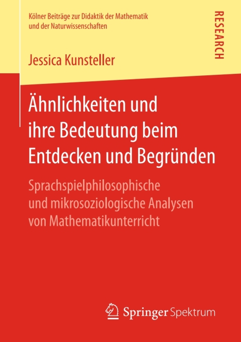 Cover image for book Ähnlichkeiten und ihre Bedeutung beim Entdecken und Begründen