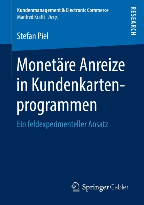 Cover image for book Monetäre Anreize in Kundenkartenprogrammen