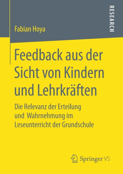 Cover image for book Feedback aus der Sicht von Kindern und Lehrkräften