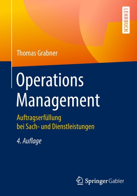 Cover image for book Operations Management
