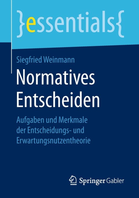 Cover image for book Normatives Entscheiden