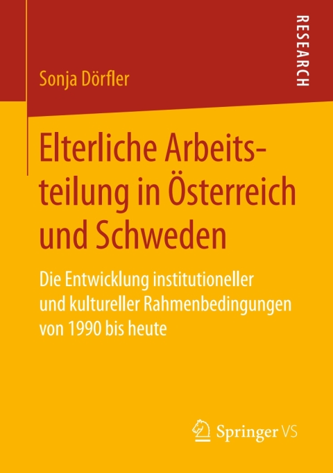 Cover image for book Elterliche Arbeitsteilung in Österreich und Schweden