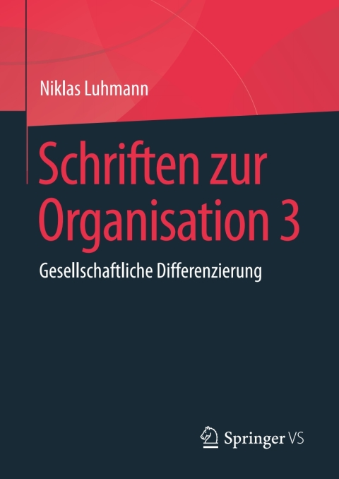Cover image for book Schriften zur Organisation 3