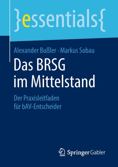 Cover image for book Das BRSG im Mittelstand