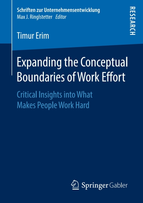 Cover image for book Expanding the Conceptual Boundaries of Work Effort