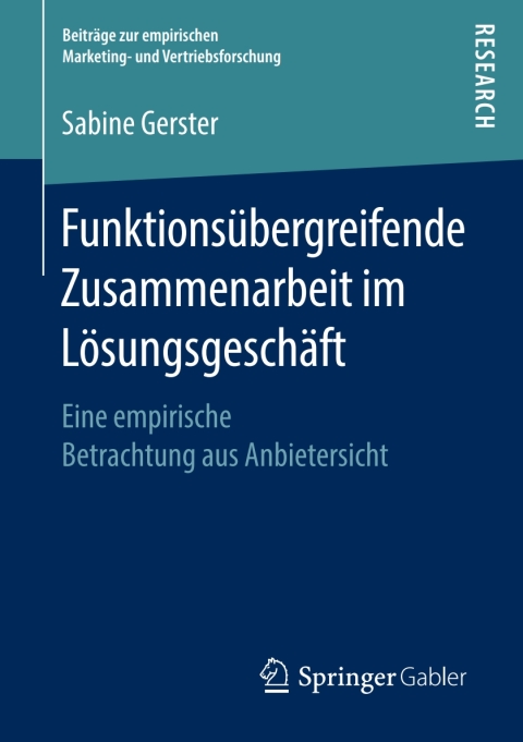 Cover image for book Funktionsübergreifende Zusammenarbeit im Lösungsgeschäft
