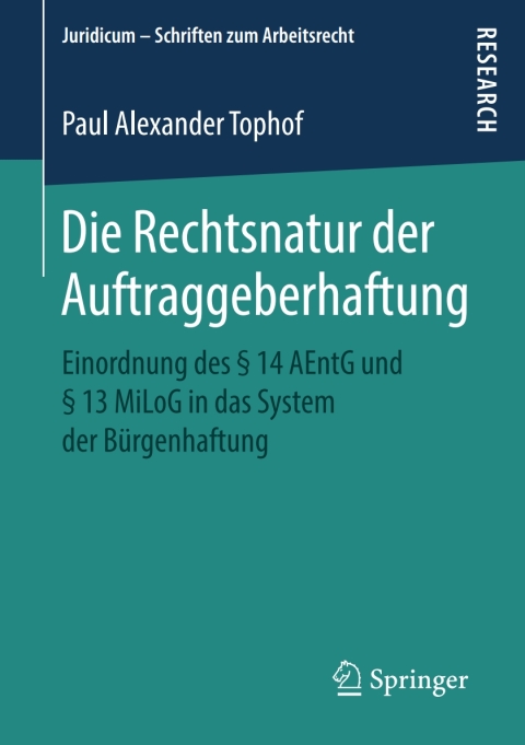 Cover image for book Die Rechtsnatur der Auftraggeberhaftung
