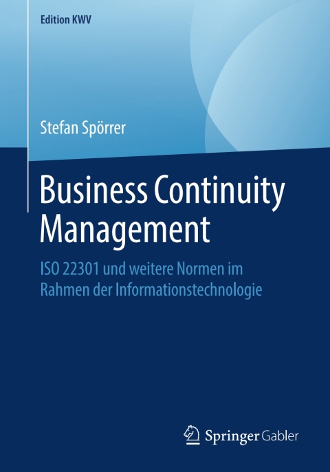 Cover image for book Business Continuity Management