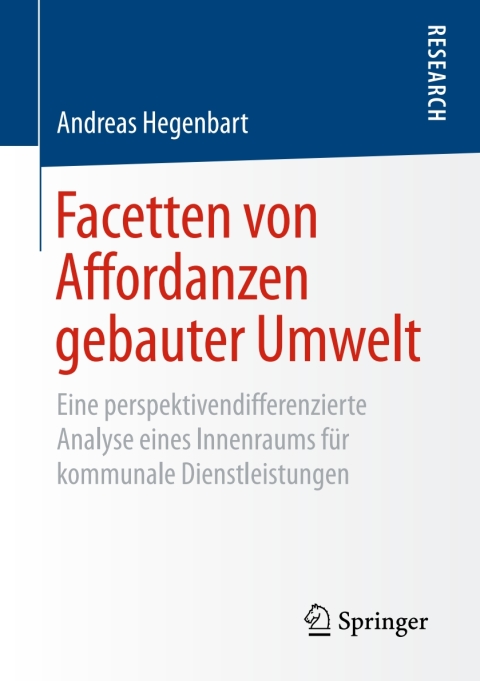 Cover image for book Facetten von Affordanzen gebauter Umwelt